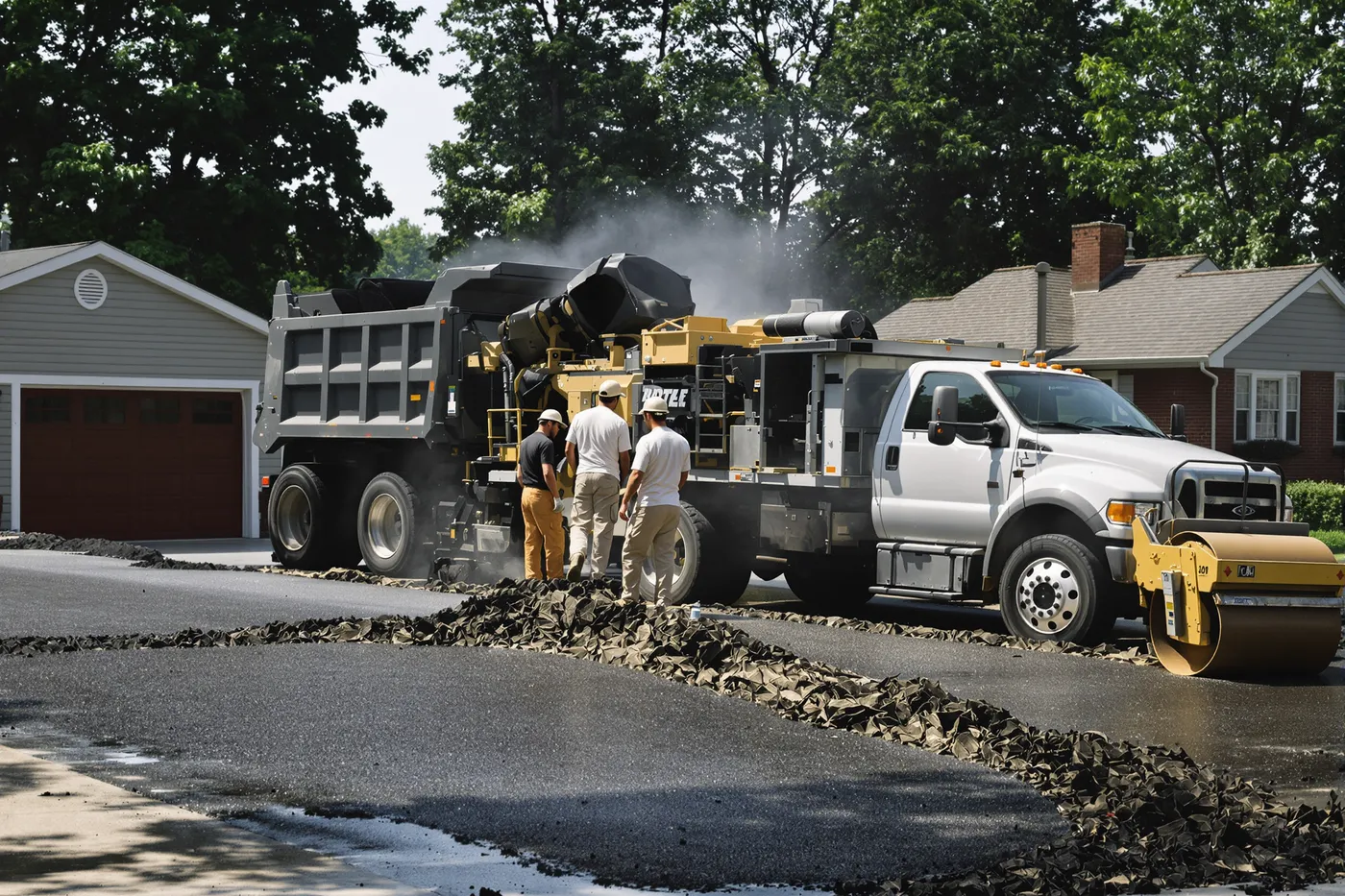 Your trucks, your brand, your paving jobs. Not a shared lead pool.