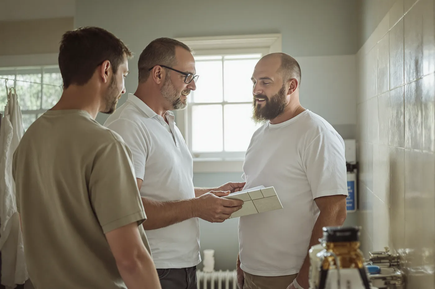 The at-the-door conversation every bathroom remodeling lead should turn into.