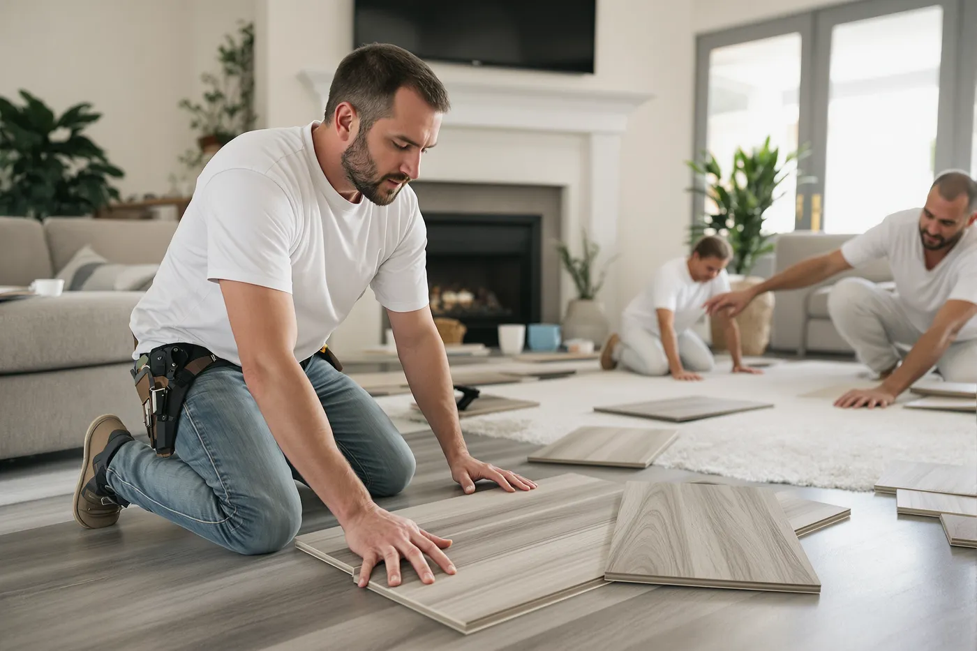 The at-the-door conversation every flooring lead should turn into.