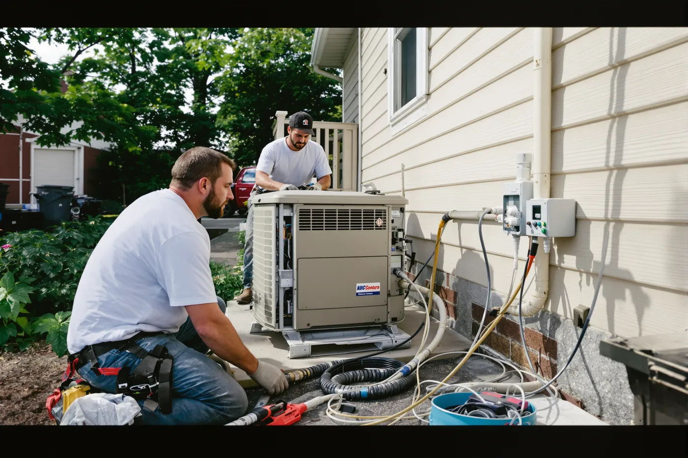 A generator crew on the job in the market you would own.