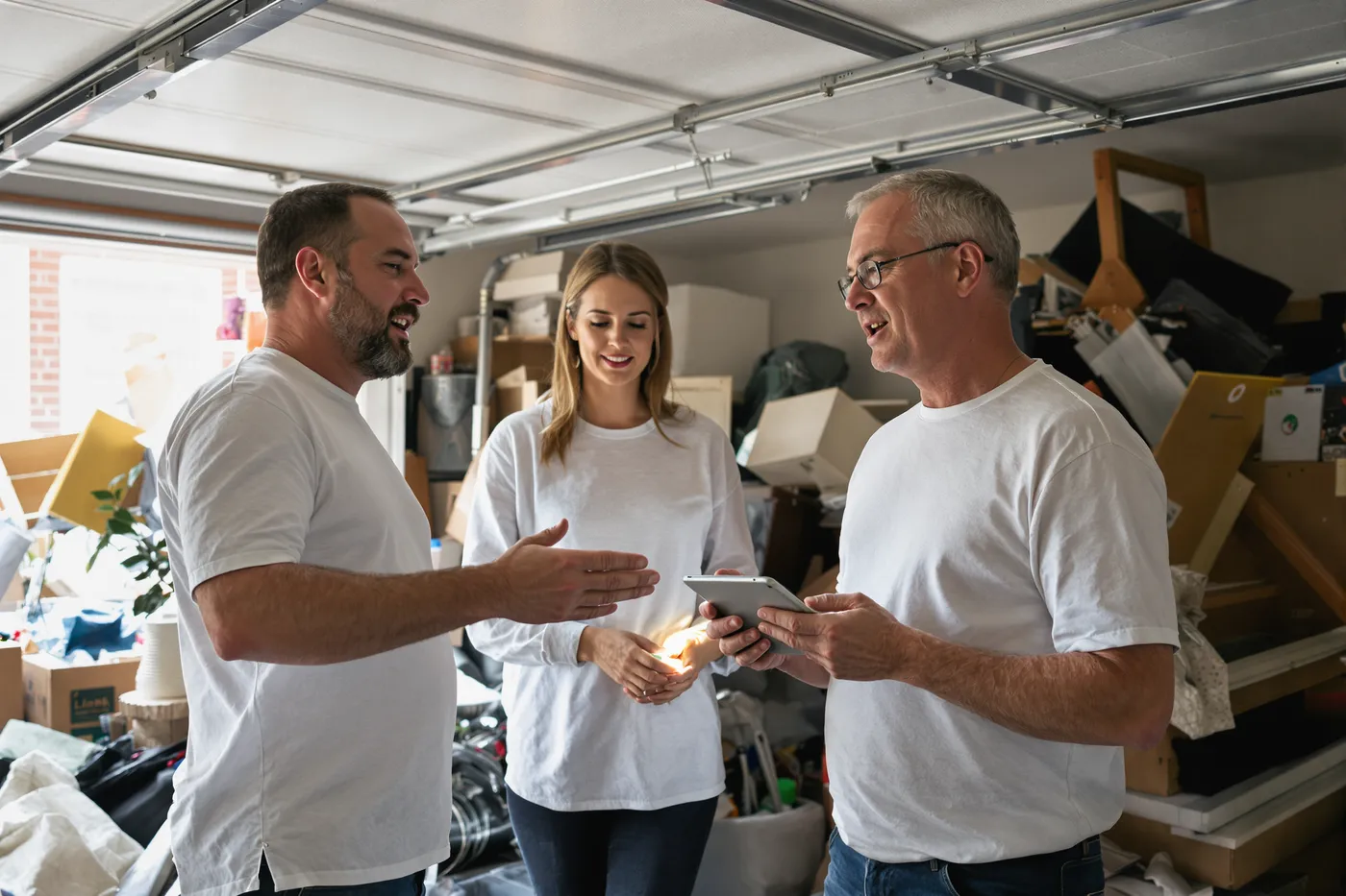 The at-the-door conversation every junk removal lead should turn into.