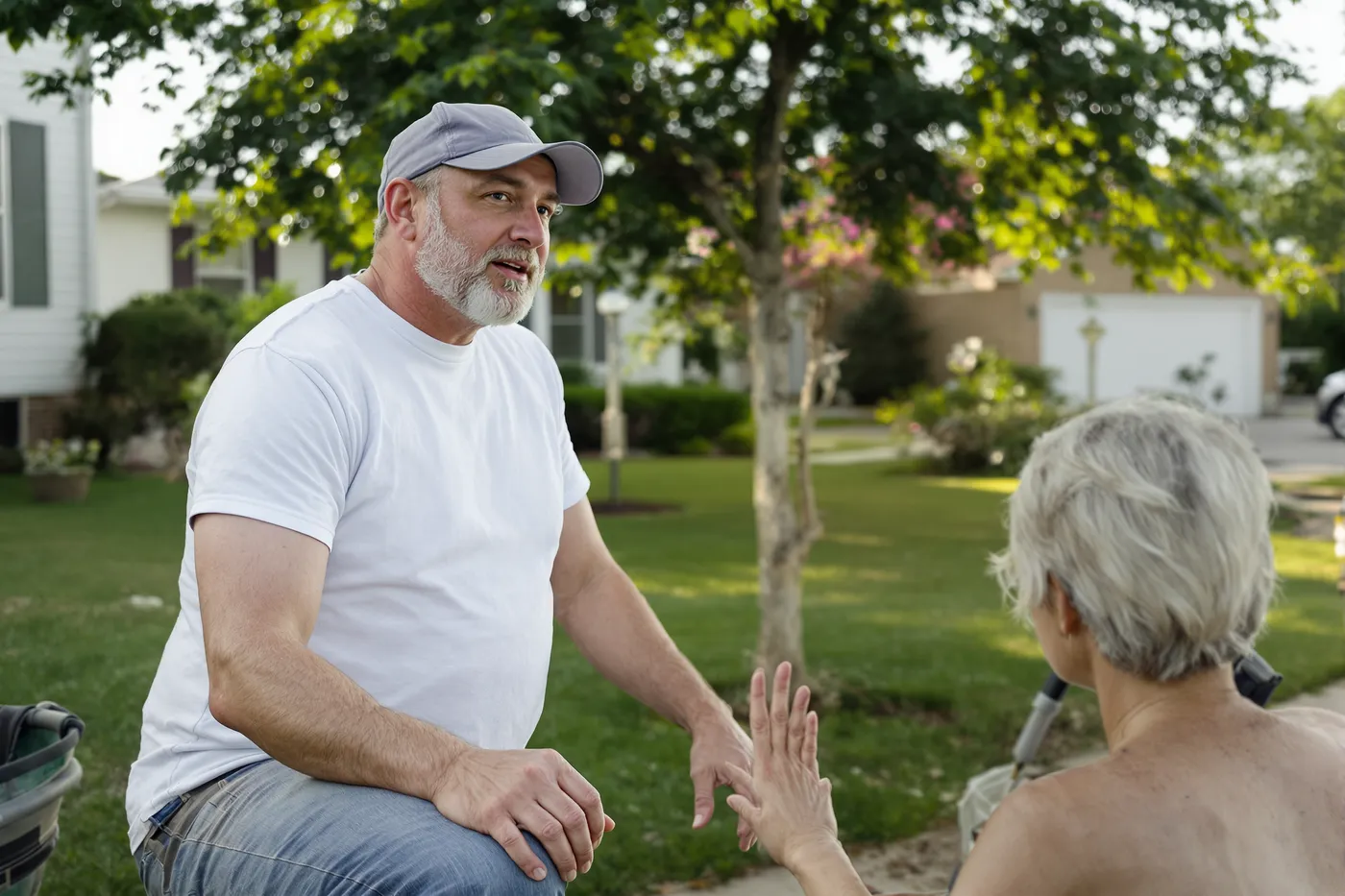 The at-the-door conversation every lawn care lead should turn into.
