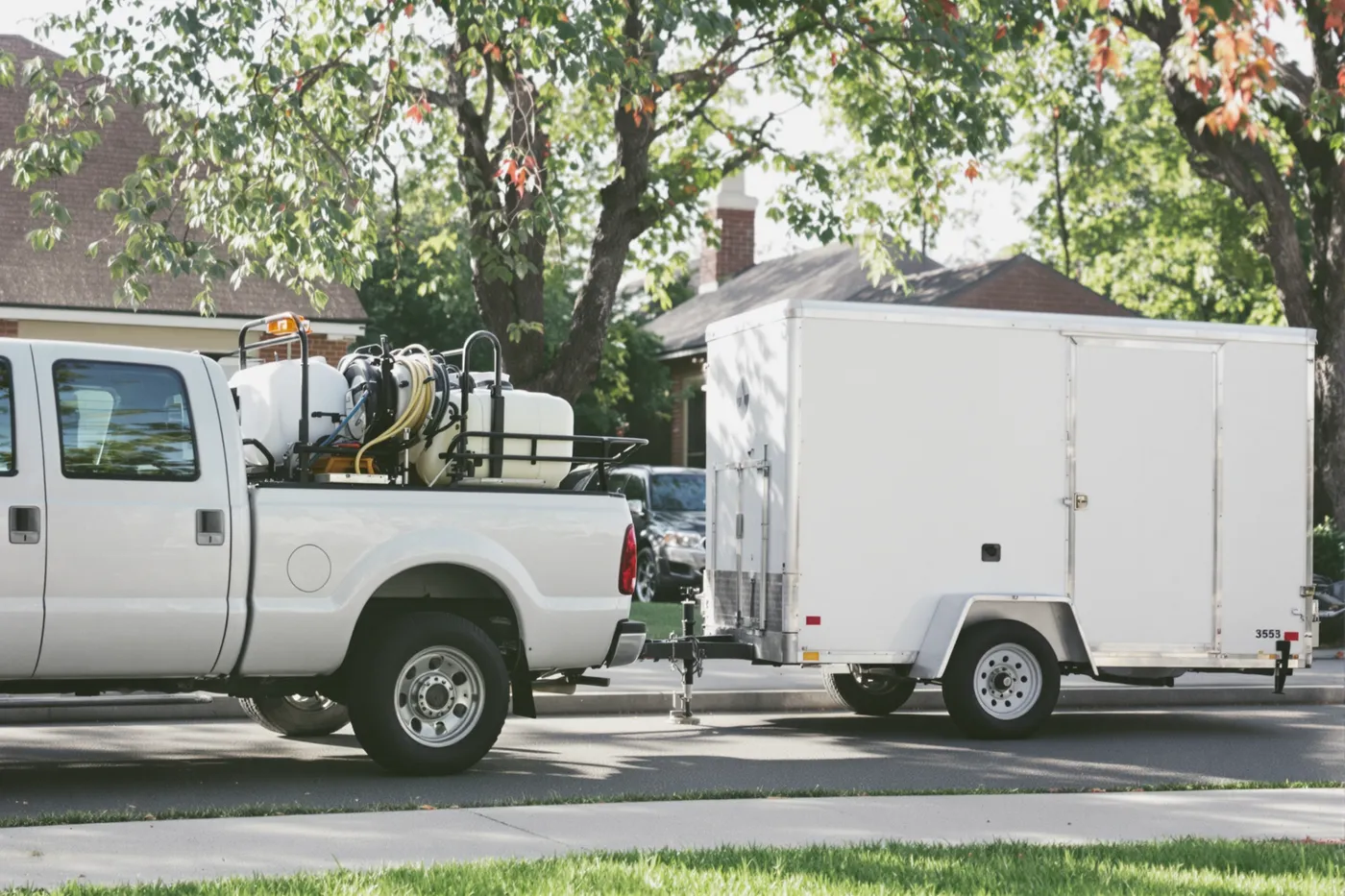 Your trucks, your brand, your lawn care jobs. Not a shared lead pool.