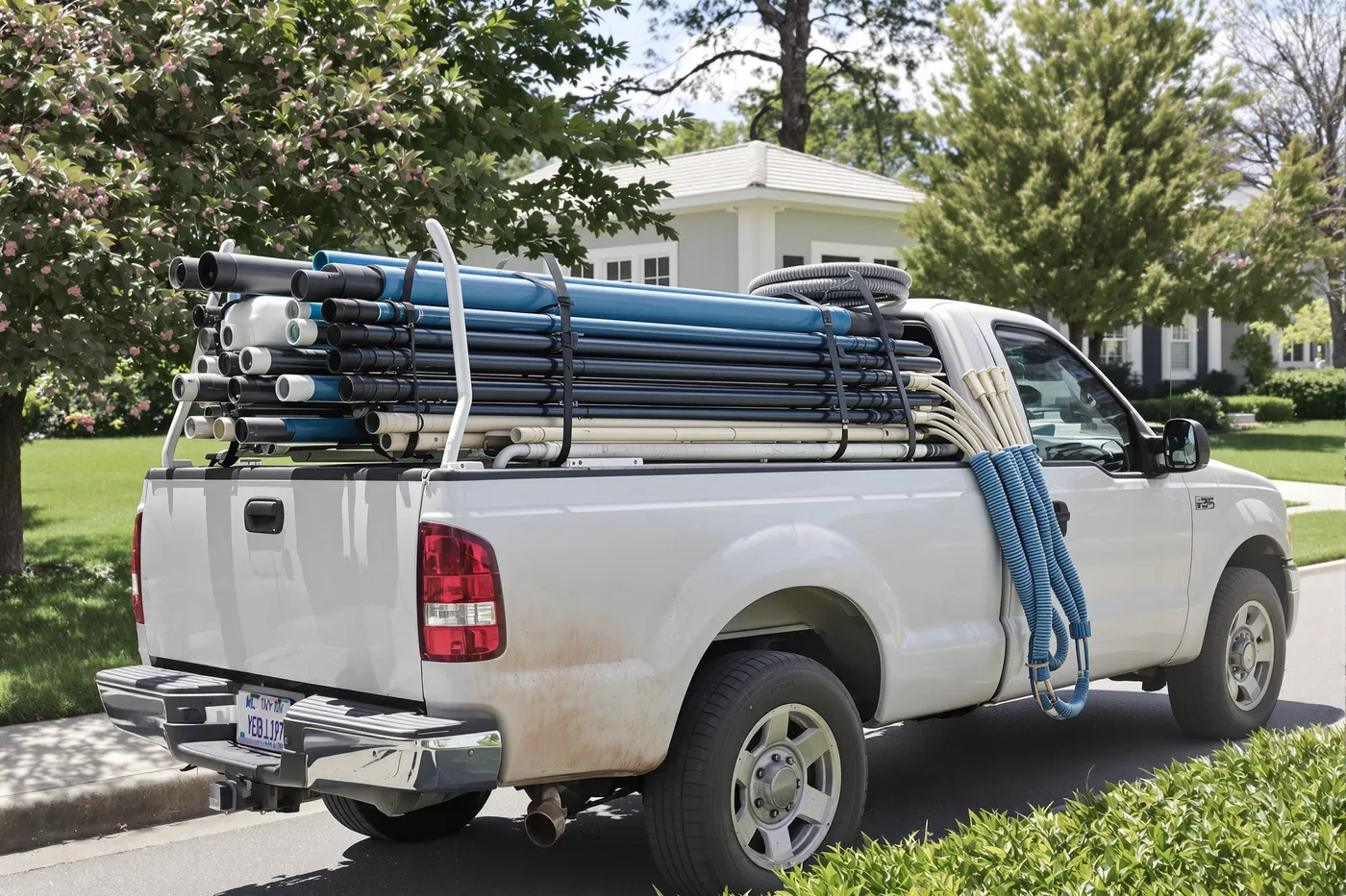 Your trucks, your brand, your pool service jobs. Not a shared lead pool.