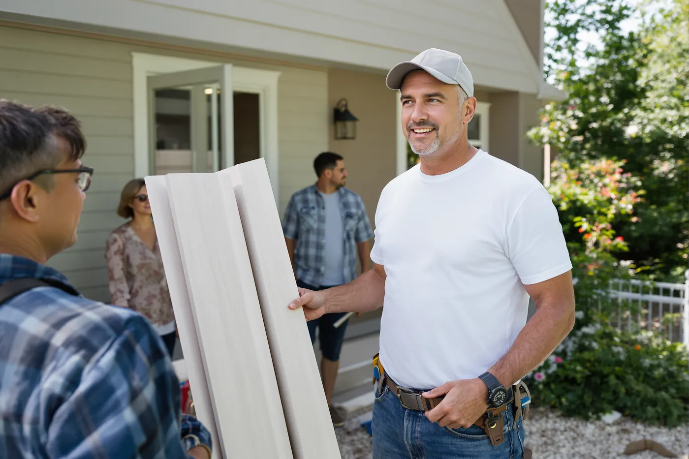 The at-the-door conversation every siding lead should turn into.