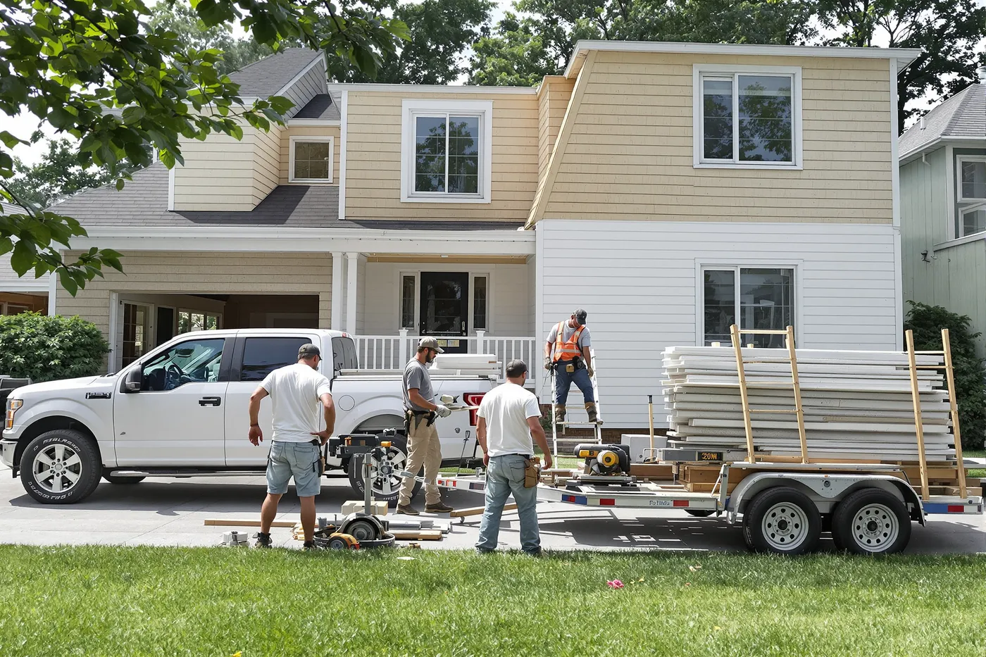 Your trucks, your brand, your siding jobs. Not a shared lead pool.